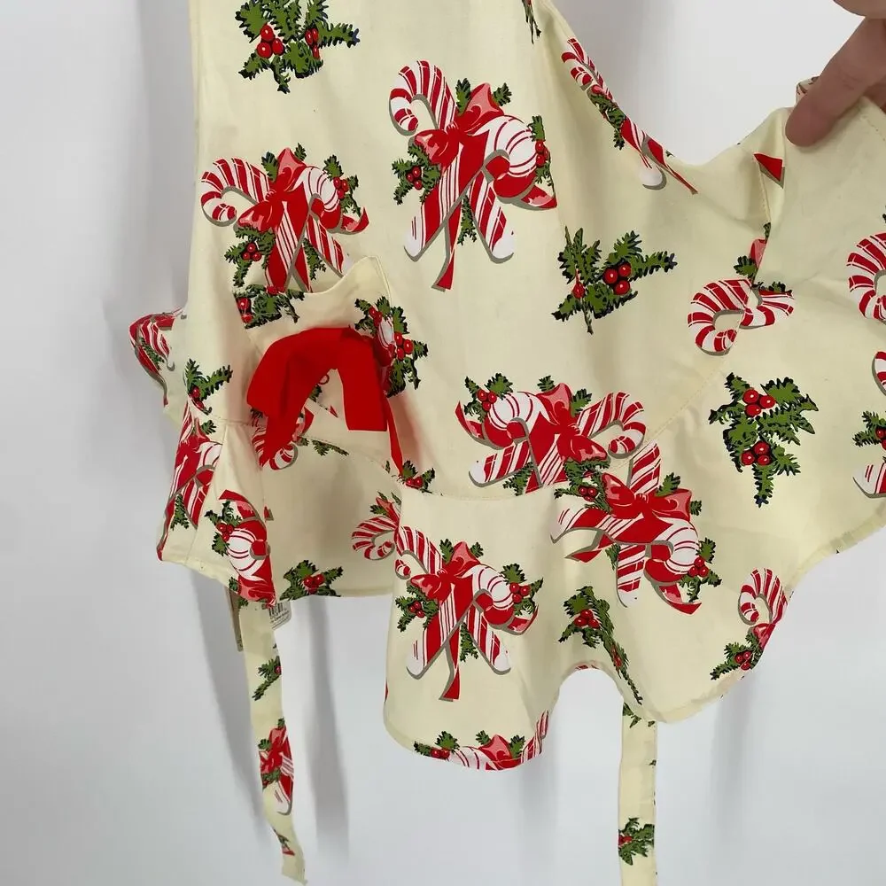 Child’s Christmas Jessie Steele Josephine apron candy canes (2 available)